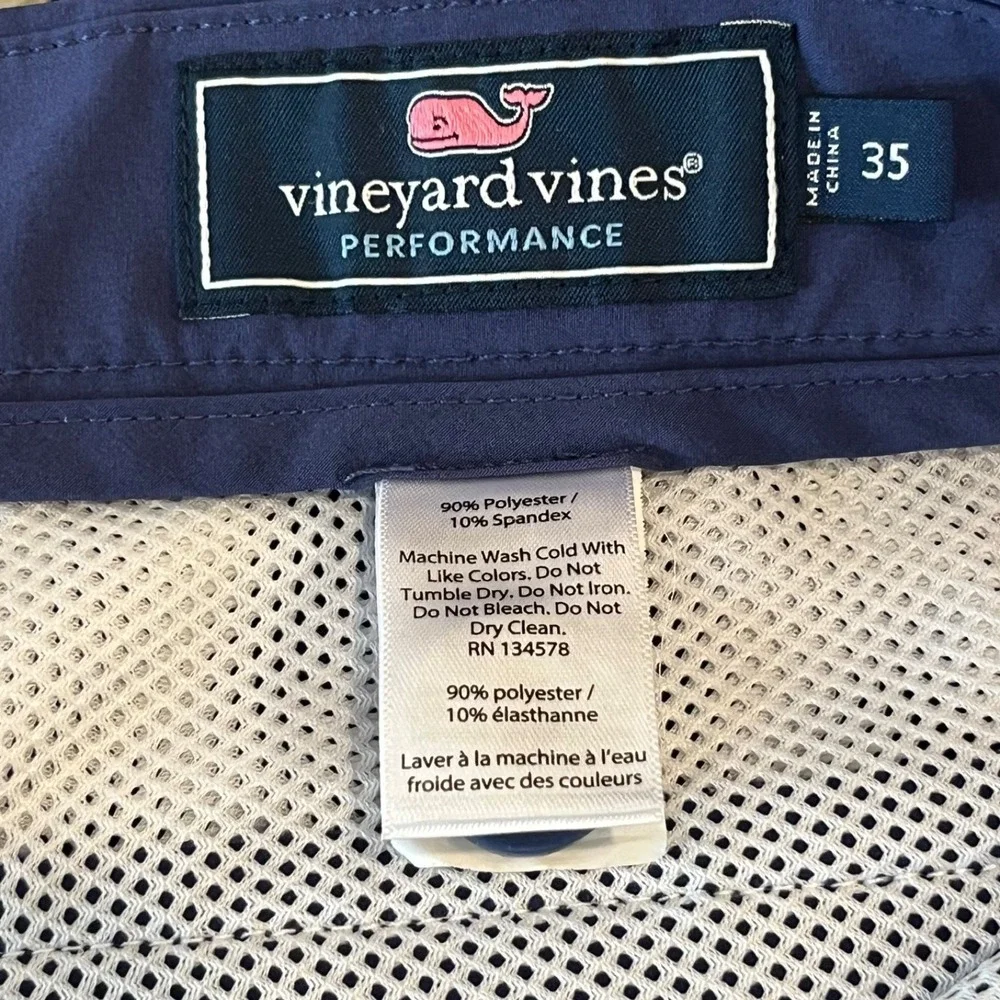 Lot of 3 Vineyard Vines Breaker Shorts Mens 35 Blue Gray Indigo 8" Performance - Picture 12 of 16